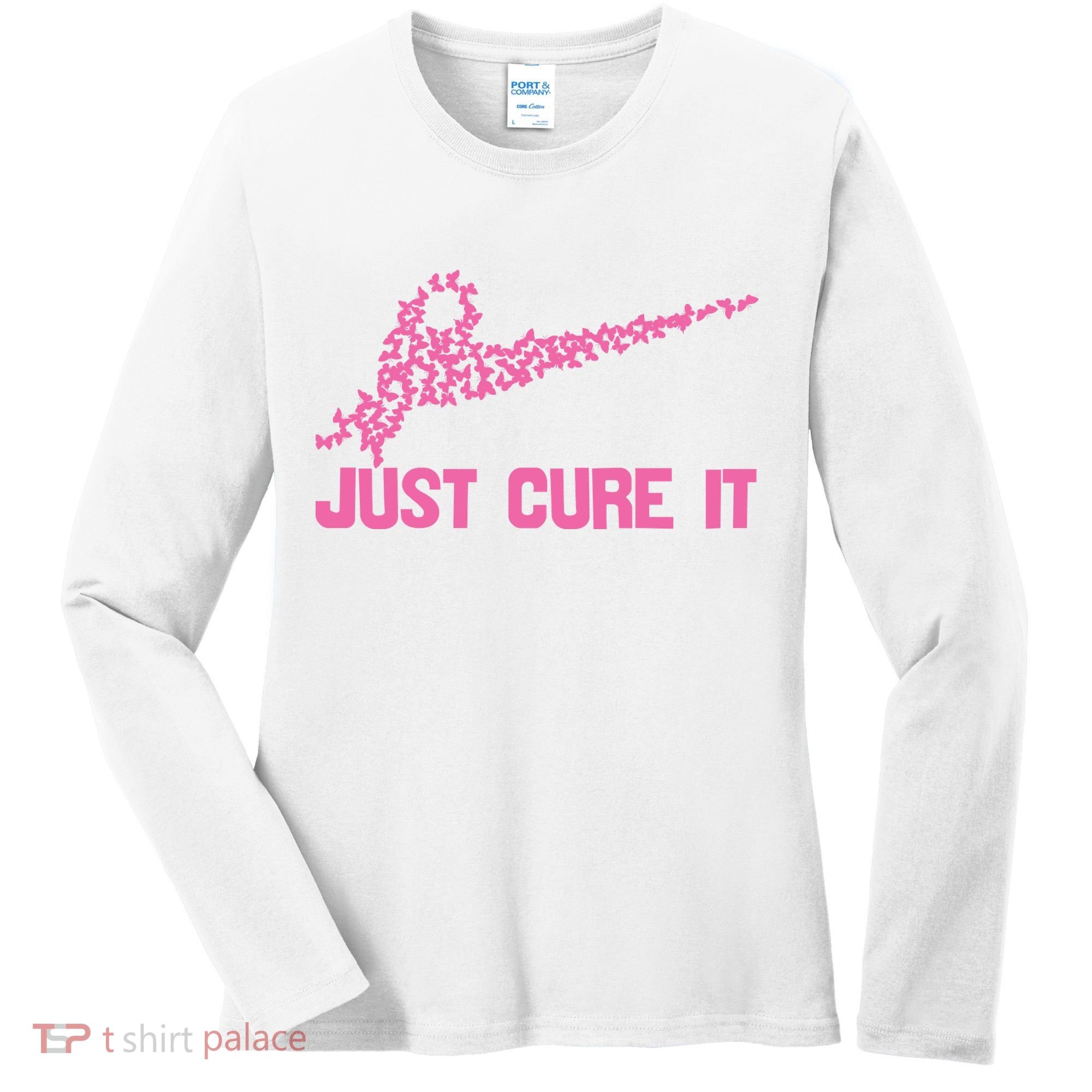Just Cure It Breast Cancer Women's Long Sleeve Shirt