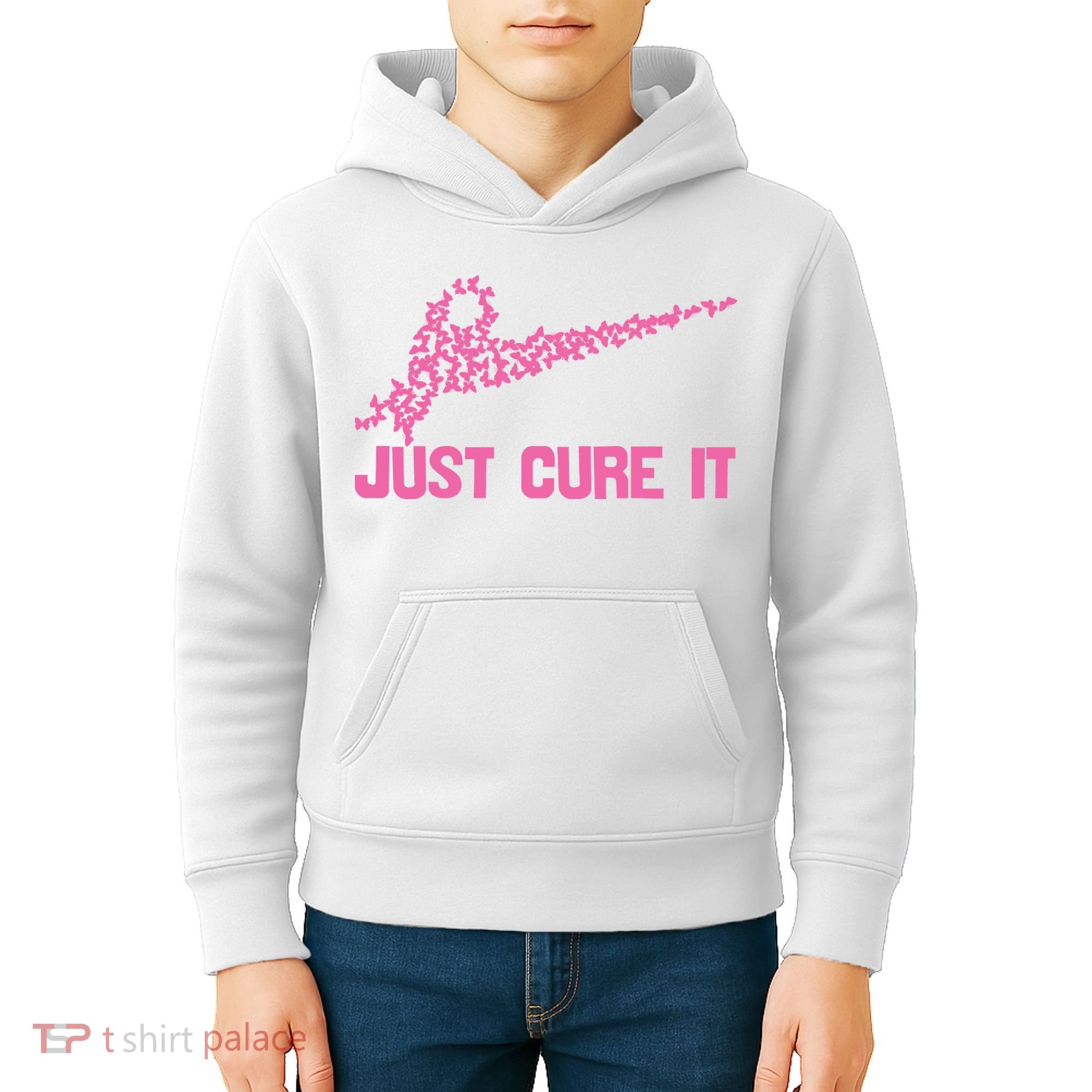 Just Cure It Breast Cancer Kids Hoodie