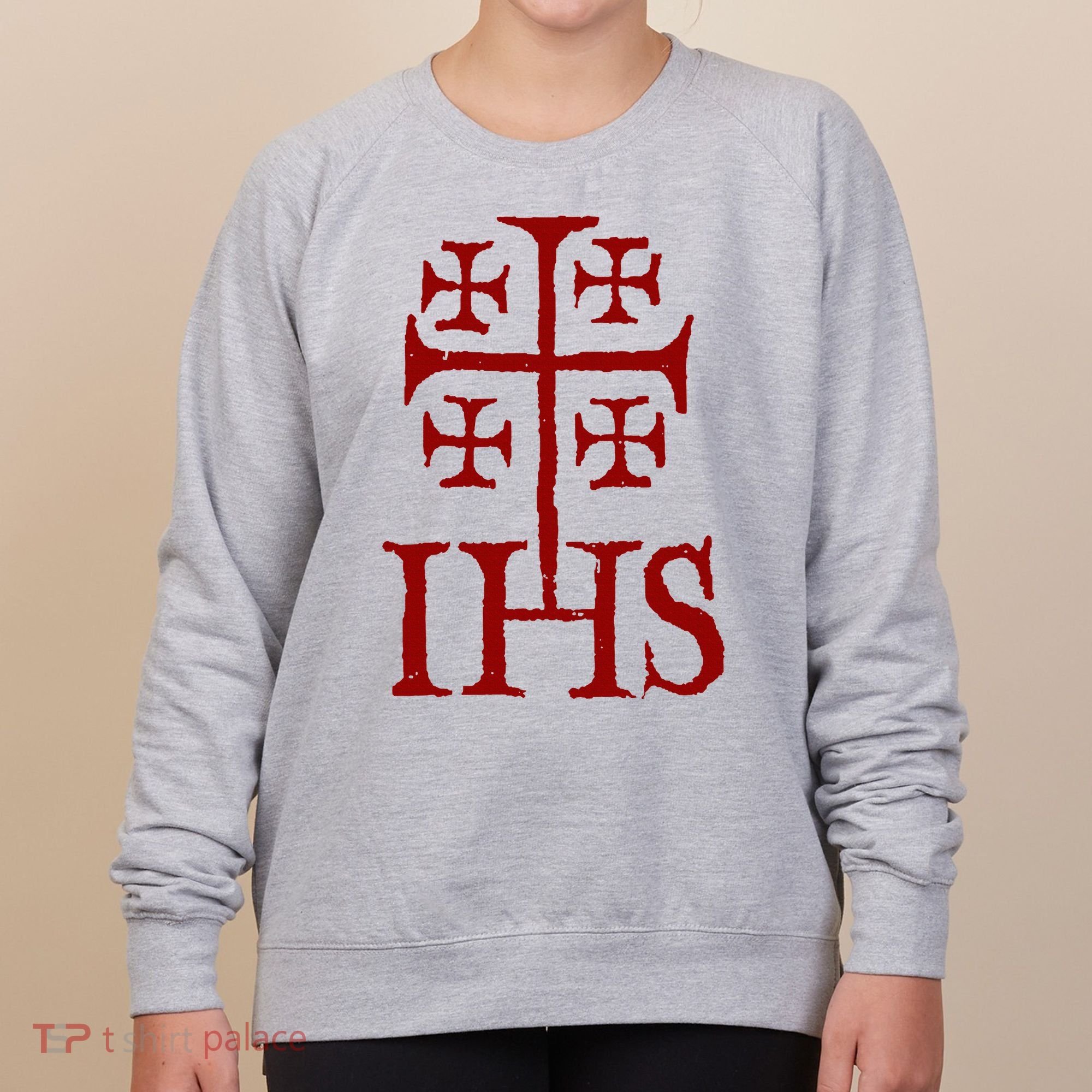 Jerusalem Cross Ihs Knights Templar Women's Sweatshirt