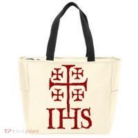 Jerusalem Cross Ihs Knights Templar Tote Bag thumb 0