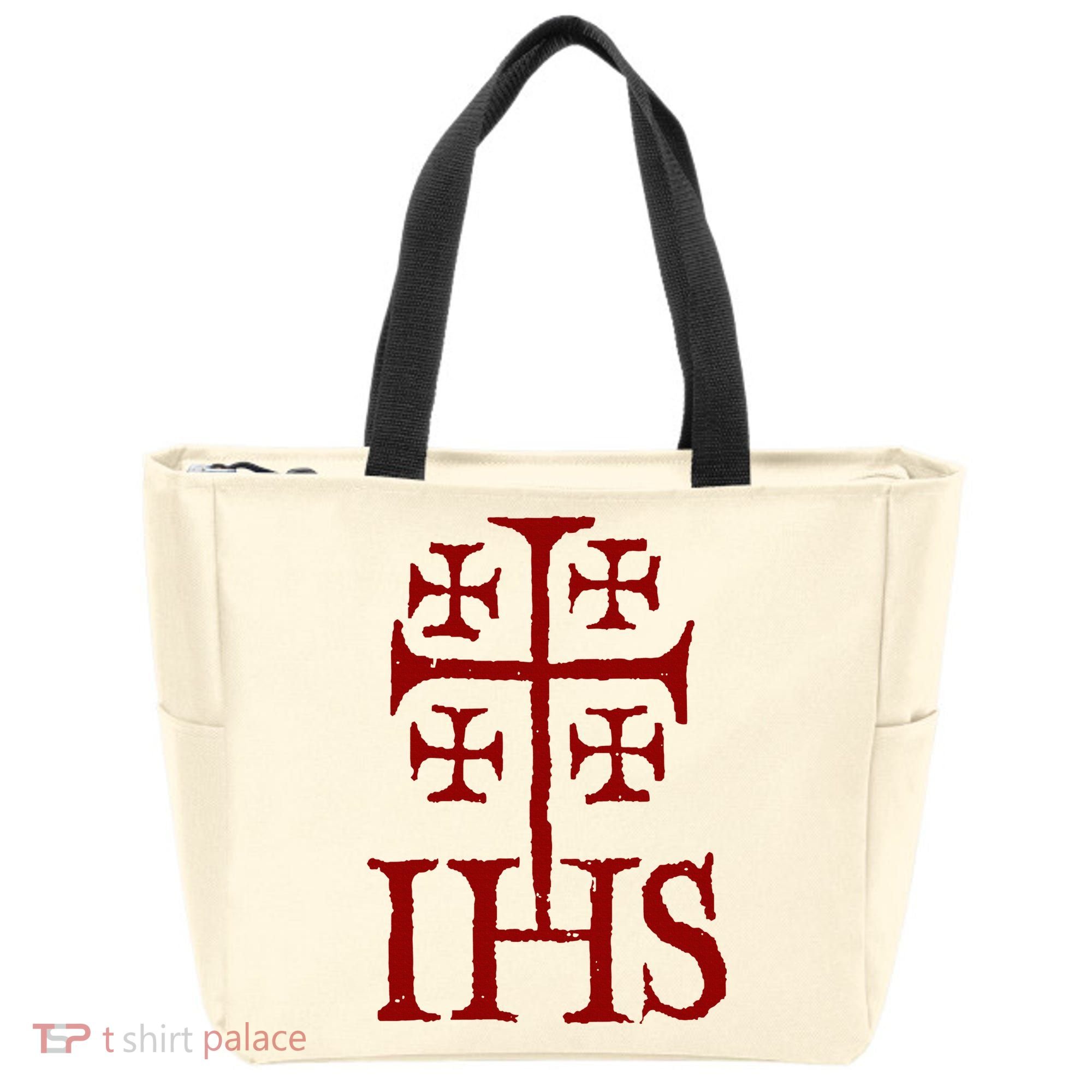 Jerusalem Cross Ihs Knights Templar Tote Bag