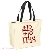 Jerusalem Cross Ihs Knights Templar Tote Bag thumb 2
