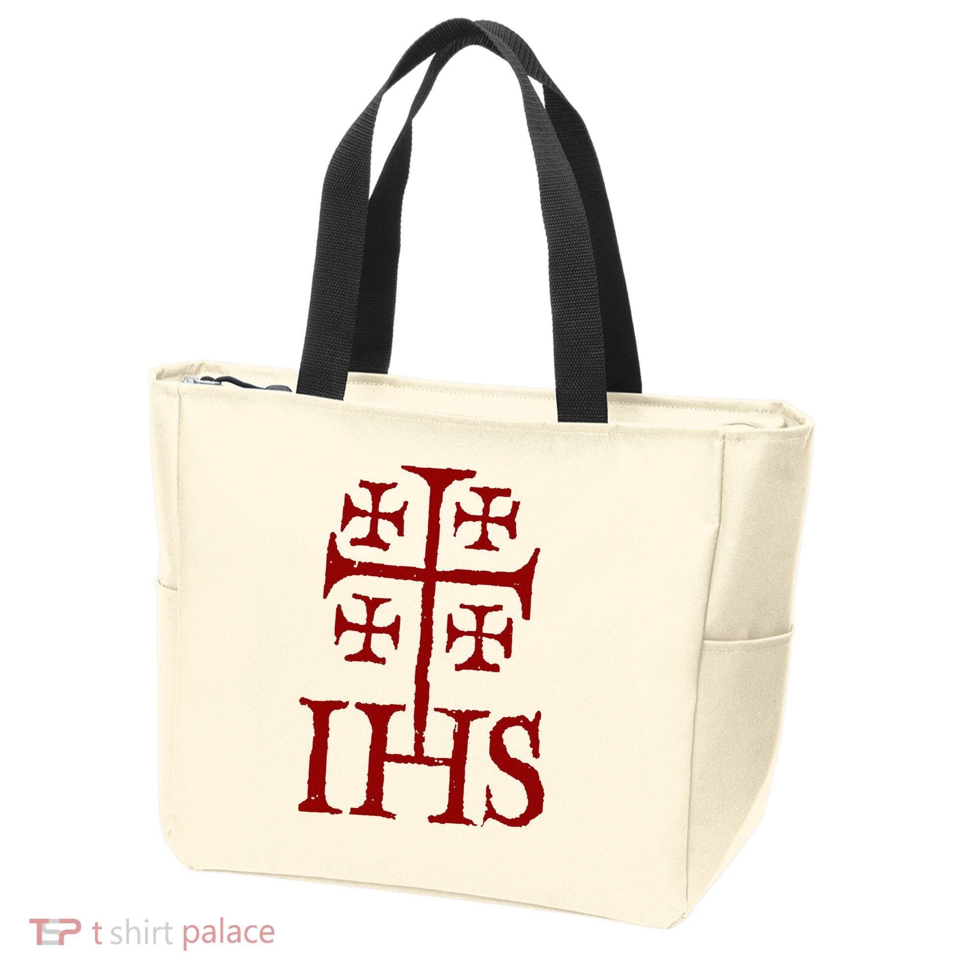 Jerusalem Cross Ihs Knights Templar Tote Bag
