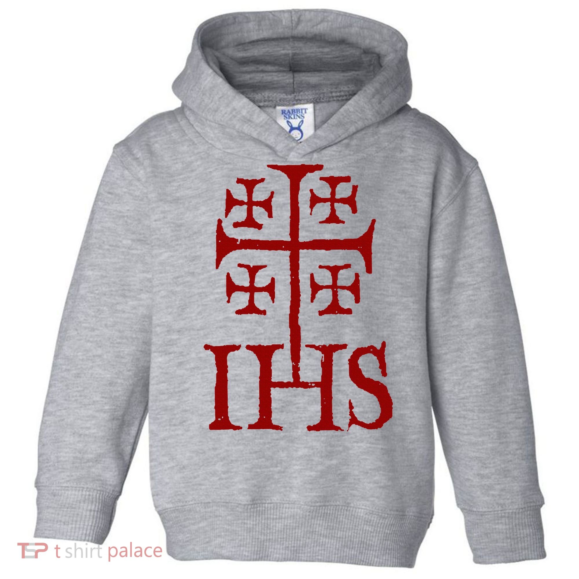 Jerusalem Cross Ihs Knights Templar Toddler Hoodie