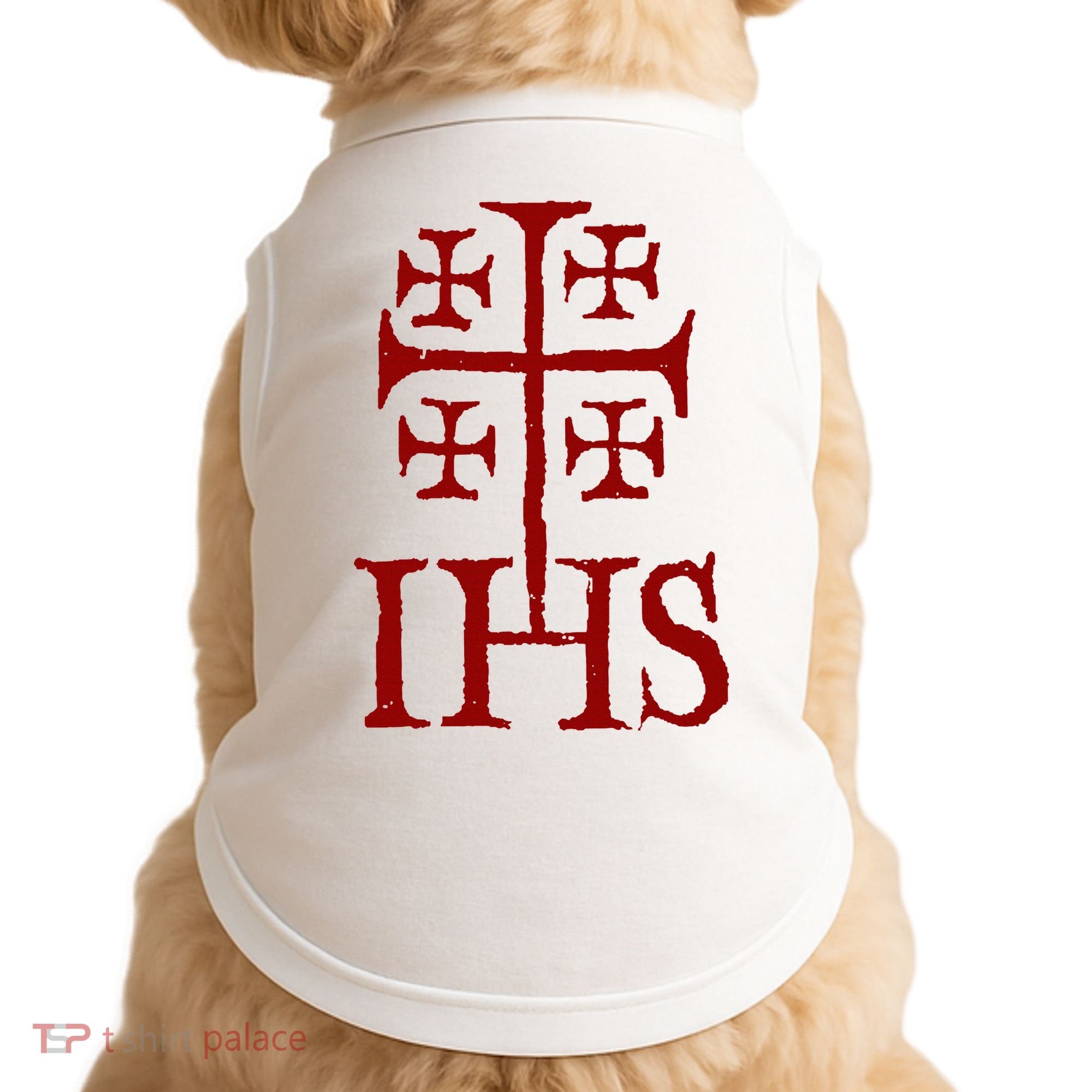 Jerusalem Cross Ihs Knights Templar Doggie Tank