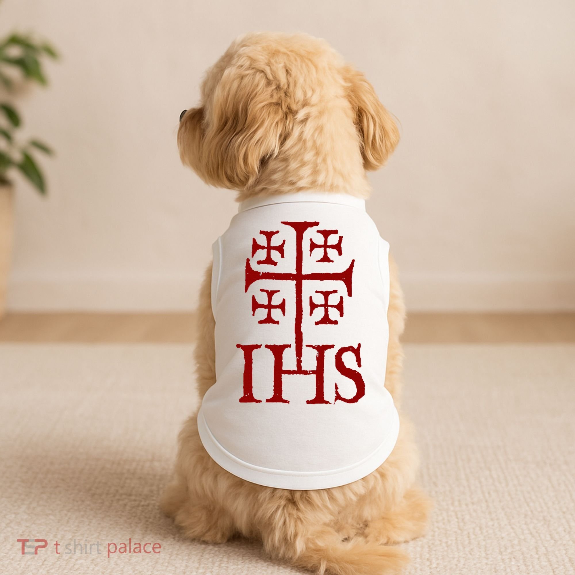 Jerusalem Cross Ihs Knights Templar Doggie Tank