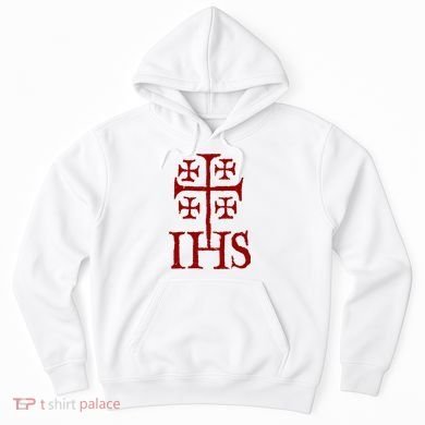Jerusalem Cross Ihs Knights Templar Hoodie
