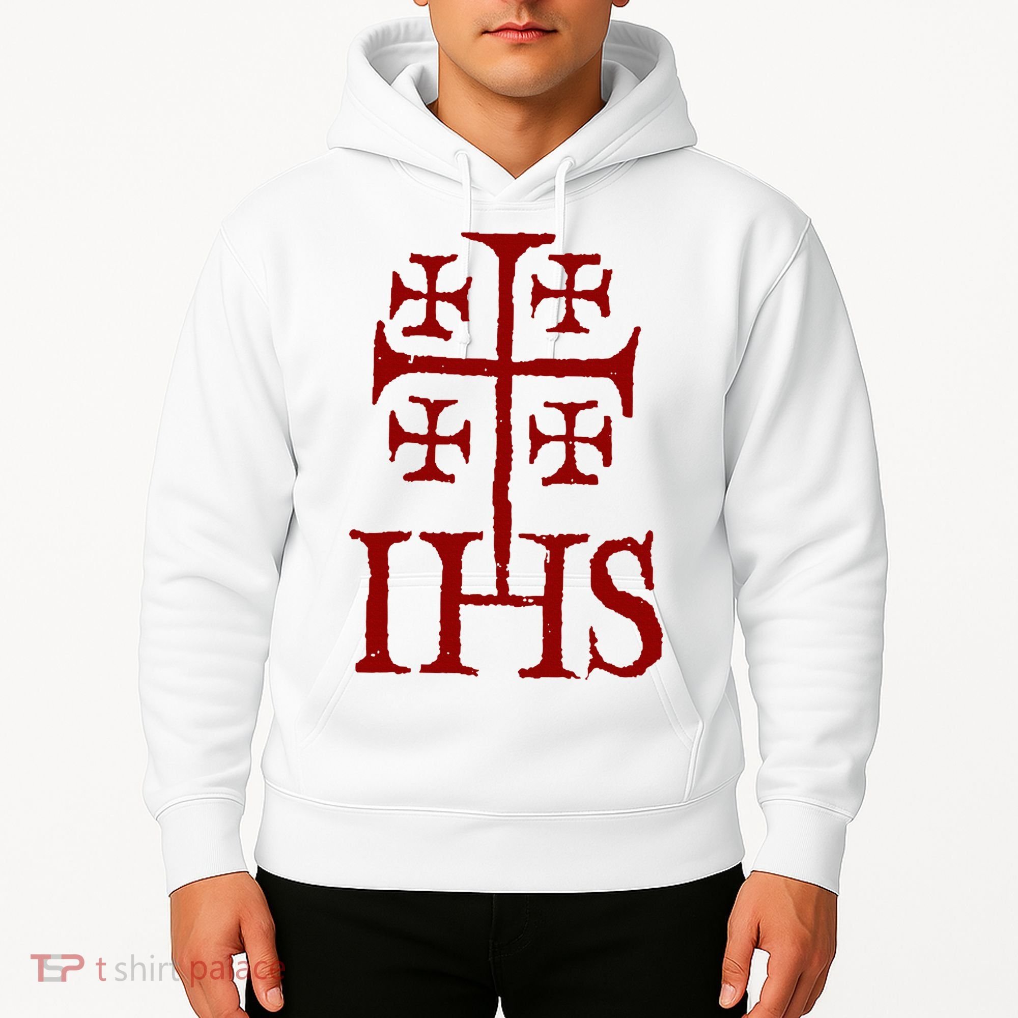 Jerusalem Cross Ihs Knights Templar Hoodie