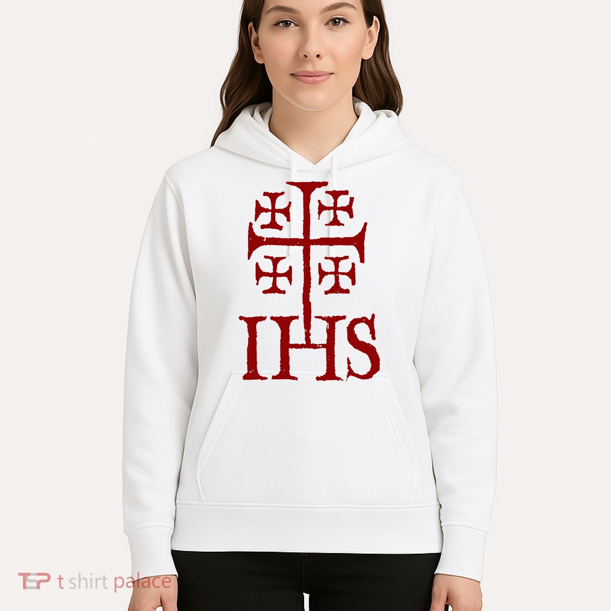 Jerusalem Cross Ihs Knights Templar Hoodie