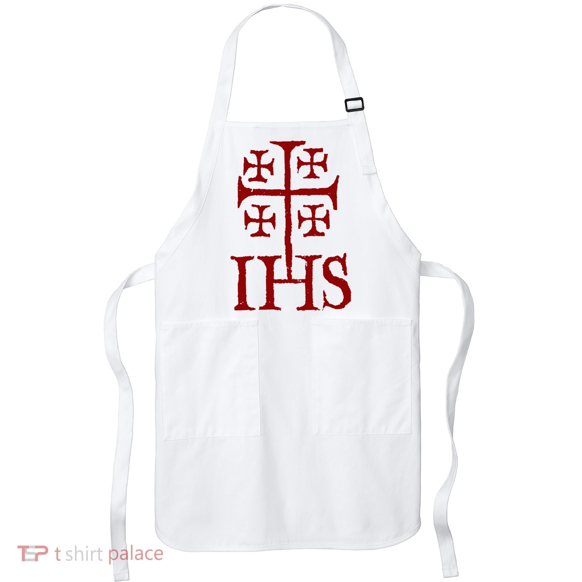 Jerusalem Cross Ihs Knights Templar Apron
