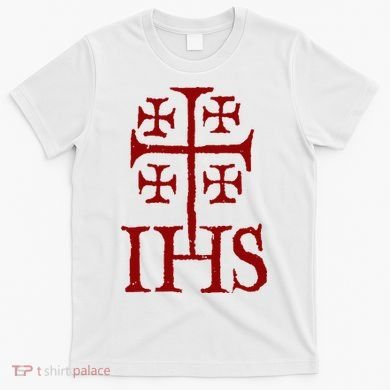 Jerusalem Cross Ihs Knights Templar T-Shirt