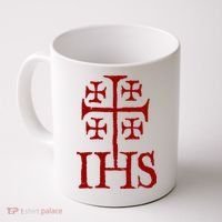 Jerusalem Cross Ihs Knights Templar Coffee Mug thumb 0