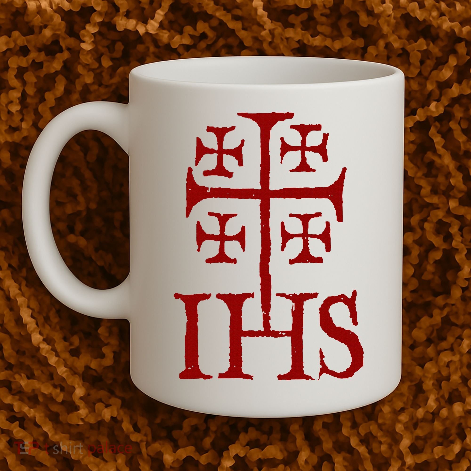 Jerusalem Cross Ihs Knights Templar Coffee Mug