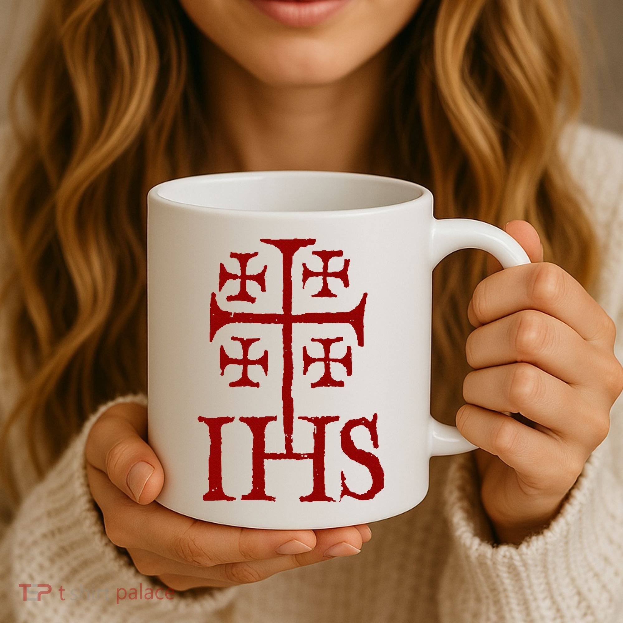 Jerusalem Cross Ihs Knights Templar Coffee Mug
