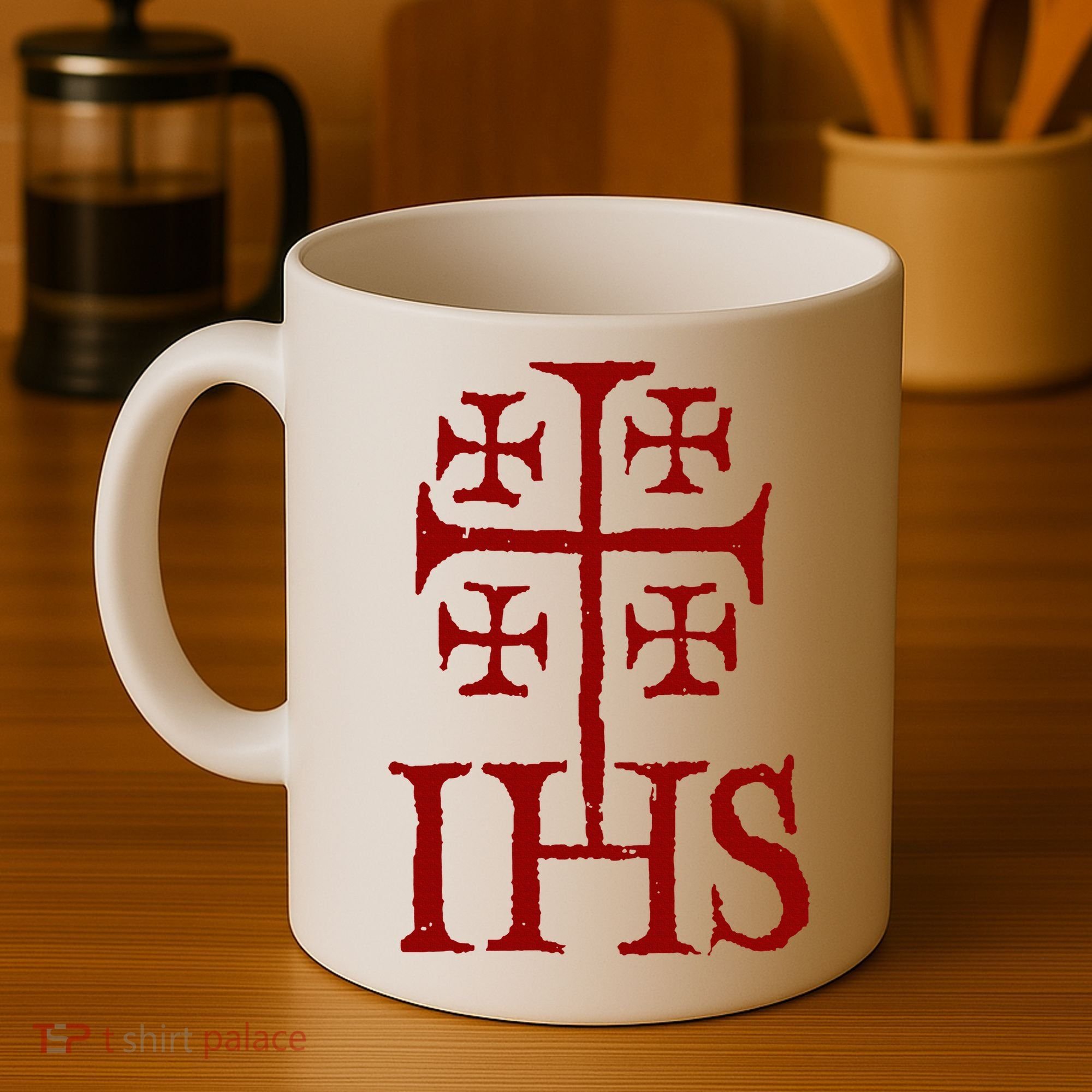 Jerusalem Cross Ihs Knights Templar Coffee Mug