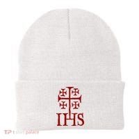 Jerusalem Cross Ihs Knights Templar Beanie thumb 0