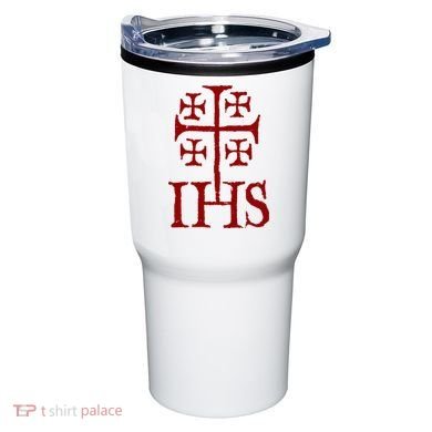 Jerusalem Cross Ihs Knights Templar Tumbler