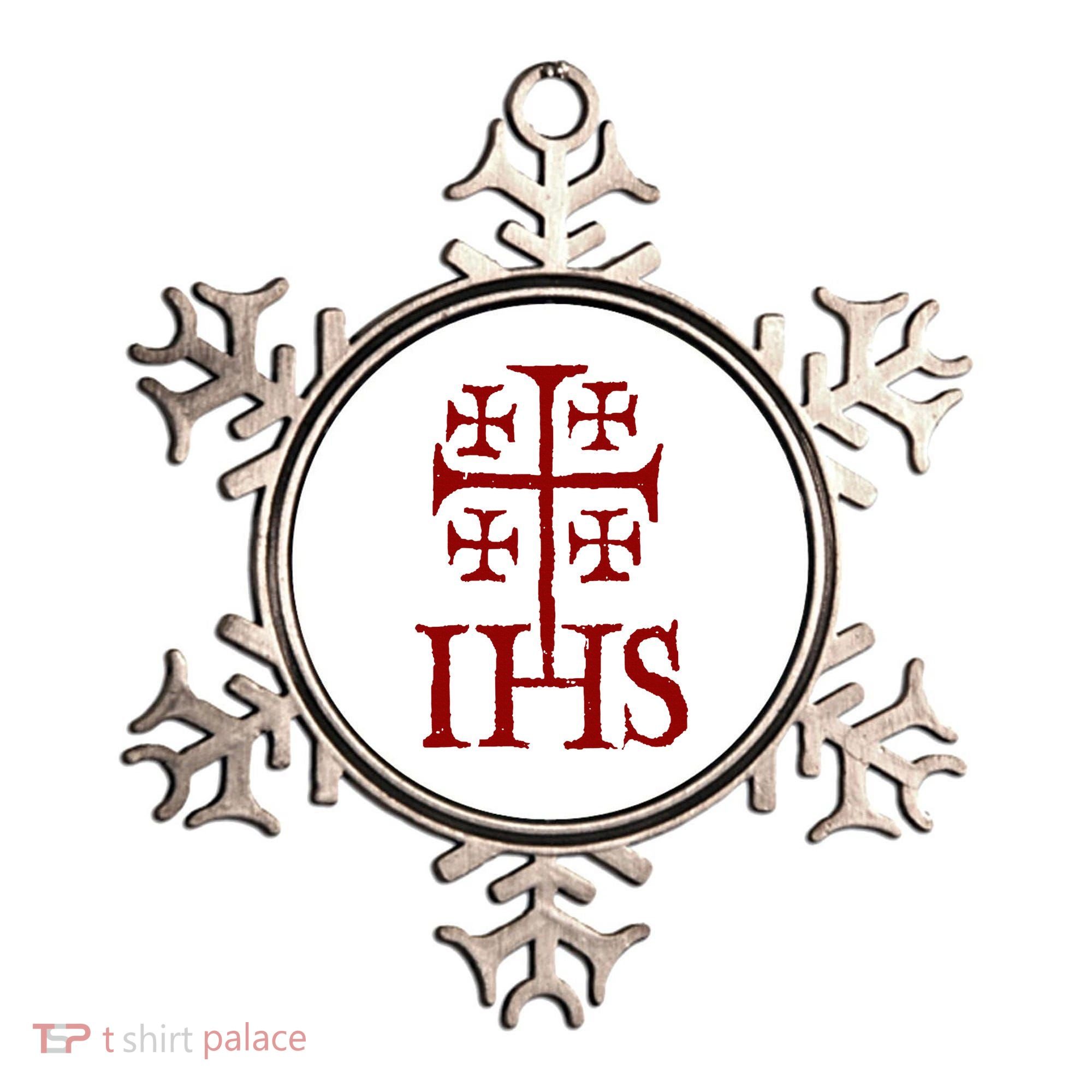 Jerusalem Cross Ihs Knights Templar Ornament