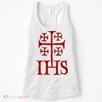 Jerusalem Cross Ihs Knights Templar Women's Tank Top thumb 0
