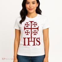 Jerusalem Cross Ihs Knights Templar Women's T-Shirt thumb 4
