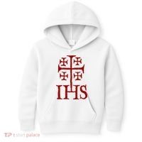 Jerusalem Cross Ihs Knights Templar Kids Hoodie thumb 0