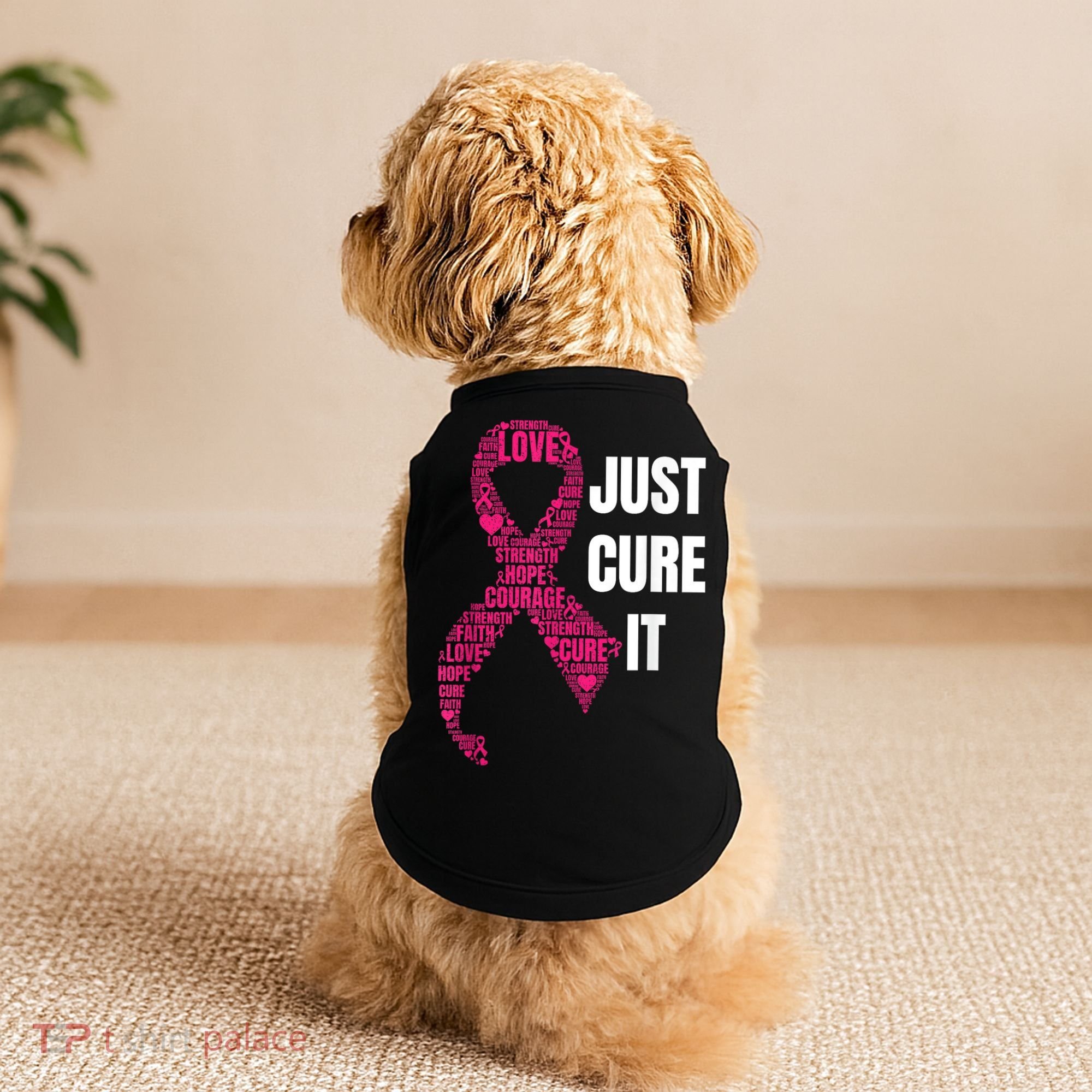 Just Cure It Breast Cancer Awareness Doggie Tank