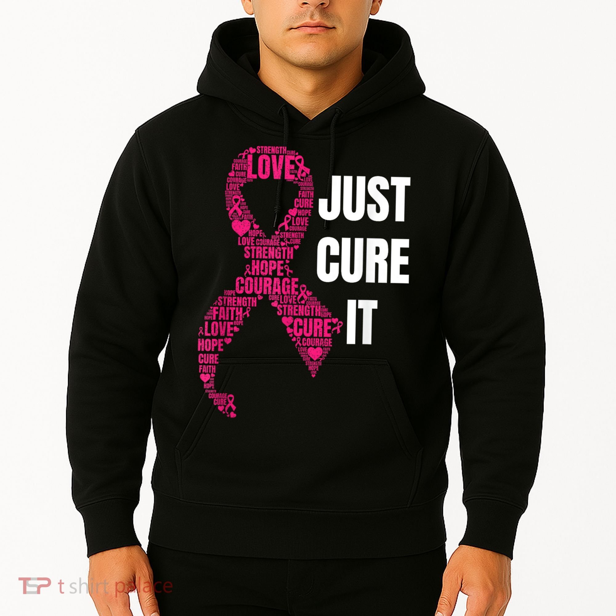 Just Cure It Breast Cancer Awareness Hoodie