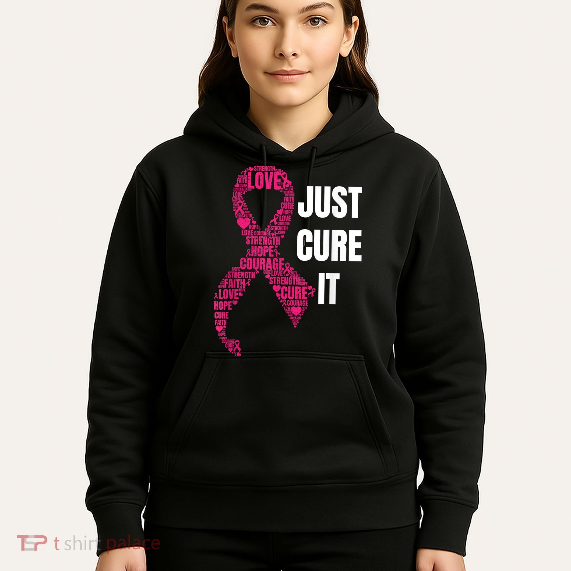 Just Cure It Breast Cancer Awareness Hoodie
