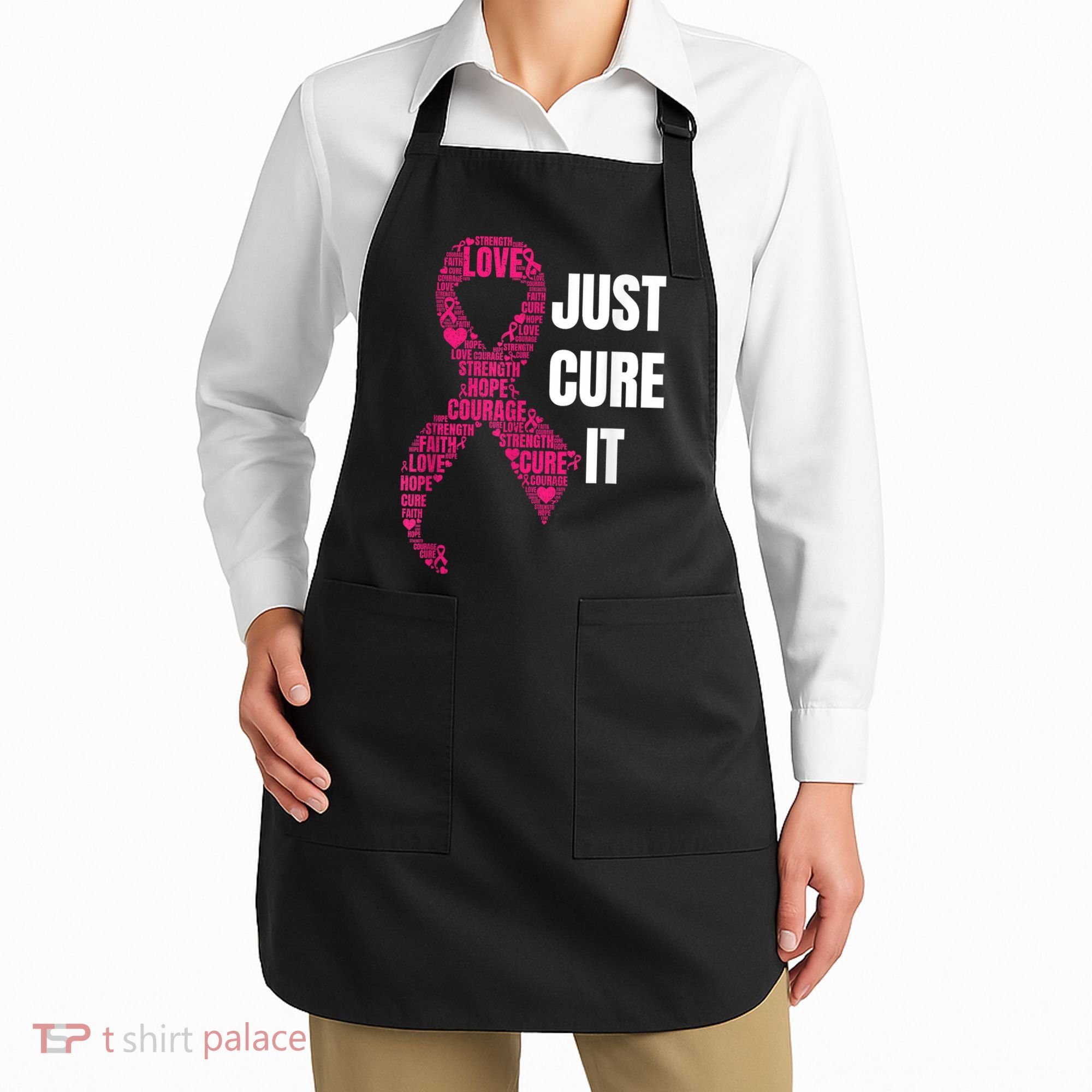 Just Cure It Breast Cancer Awareness Apron