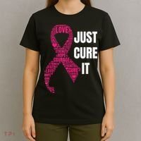Just Cure It Breast Cancer Awareness T-Shirt thumb 4