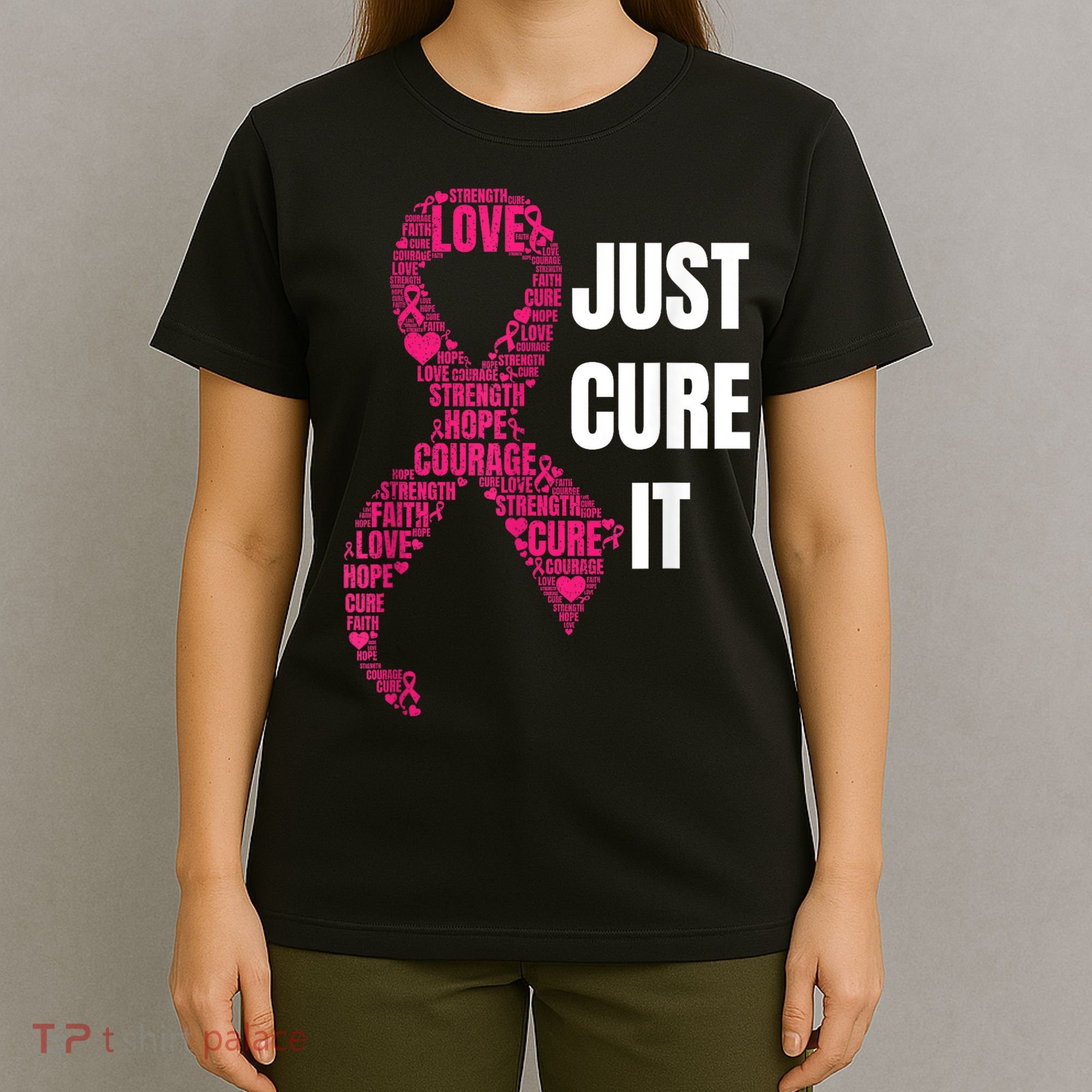Just Cure It Breast Cancer Awareness T-Shirt