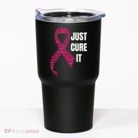 Just Cure It Breast Cancer Awareness Tumbler thumb 0