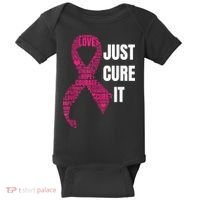 Just Cure It Breast Cancer Awareness Baby Bodysuit thumb 0