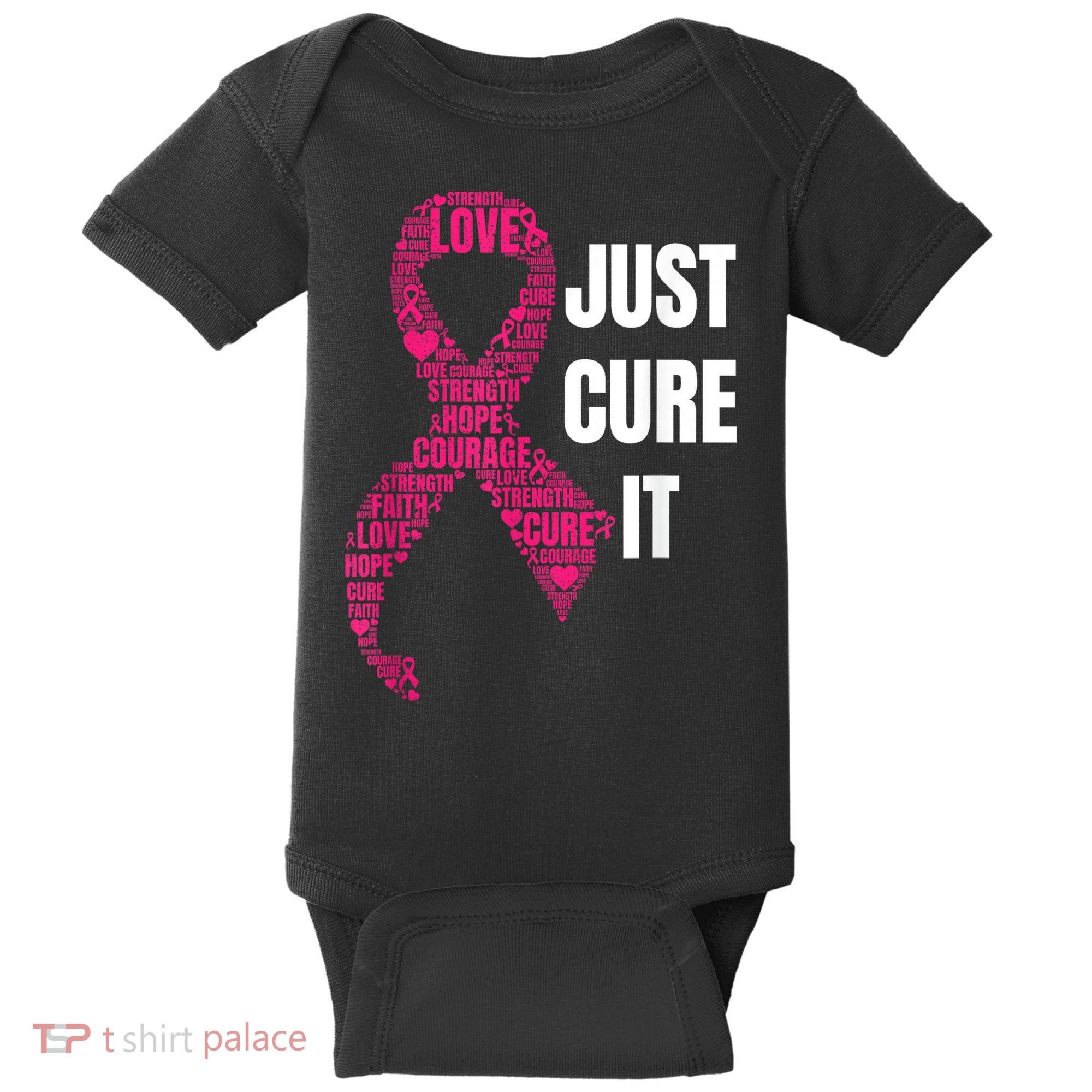Just Cure It Breast Cancer Awareness Baby Bodysuit