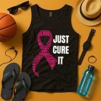 Just Cure It Breast Cancer Awareness Tank Top thumb 4