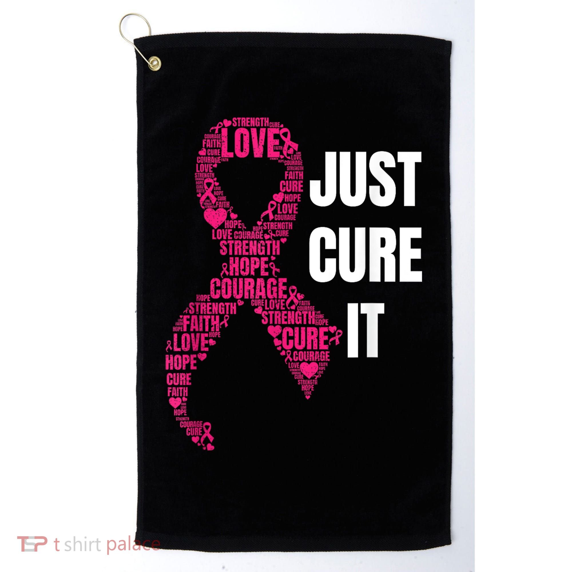 Just Cure It Breast Cancer Awareness Golf Towel