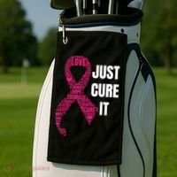 Just Cure It Breast Cancer Awareness Golf Towel thumb 2
