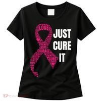 Just Cure It Breast Cancer Awareness Women's T-Shirt thumb 0