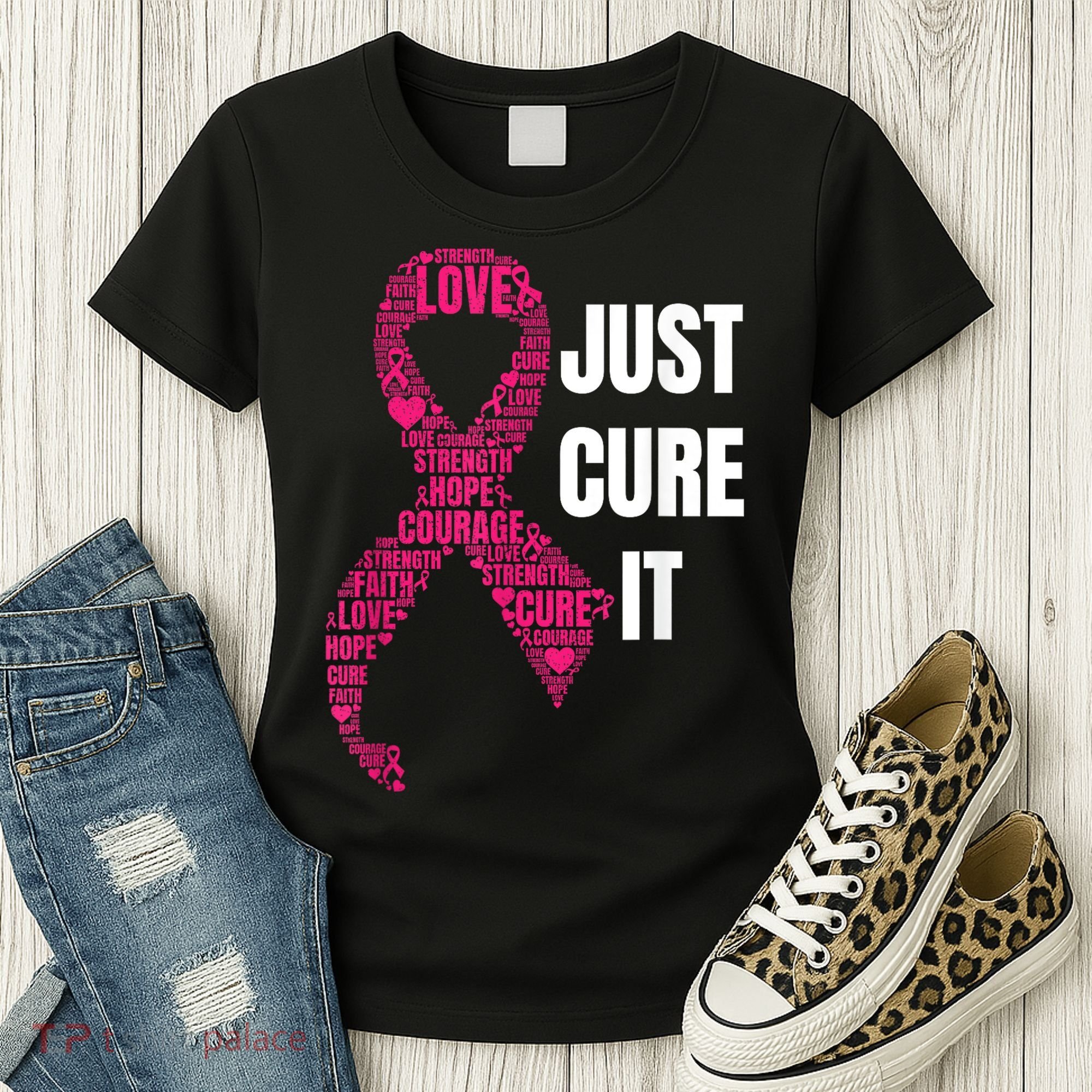 Just Cure It Breast Cancer Awareness Women's T-Shirt