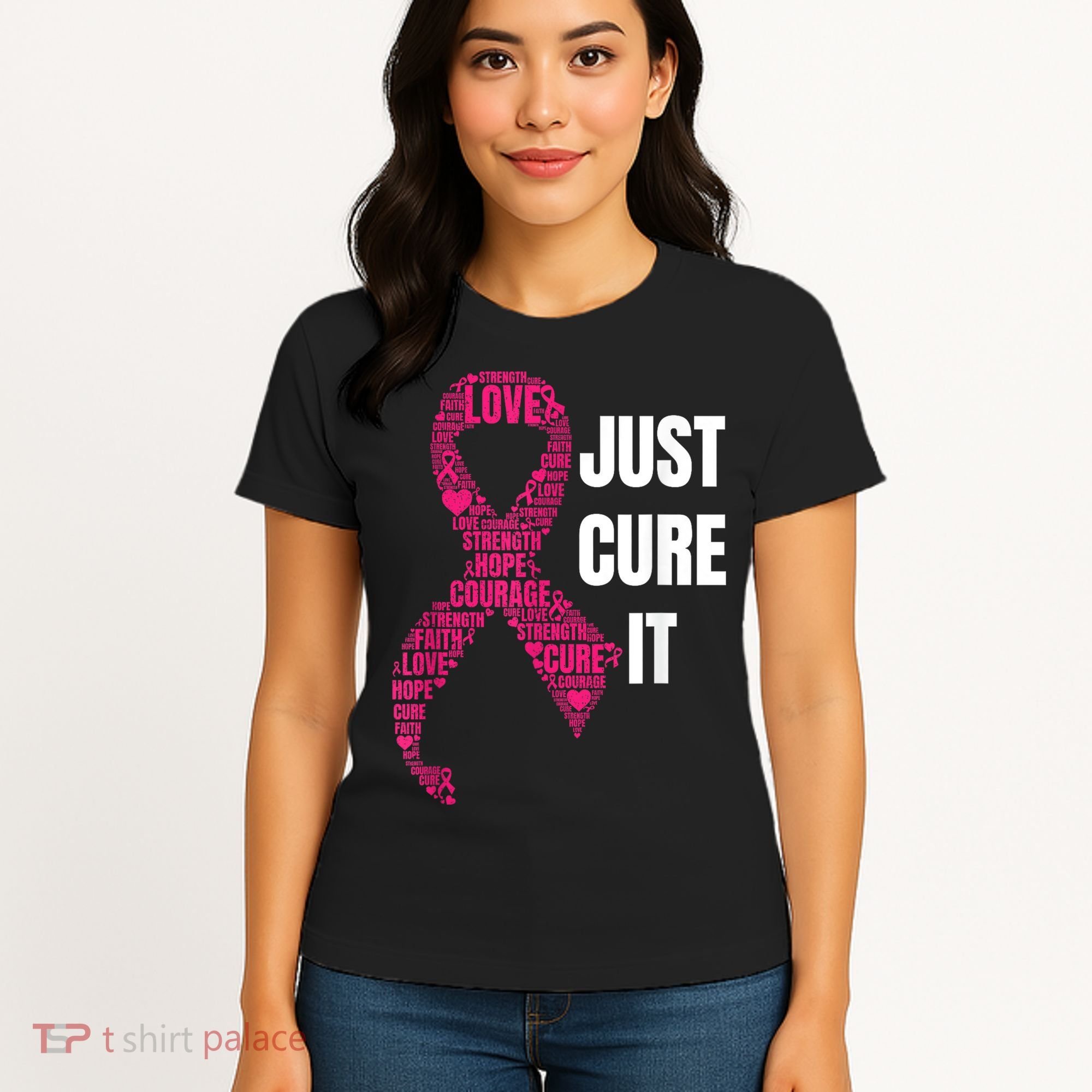 Just Cure It Breast Cancer Awareness Women's T-Shirt