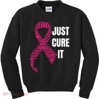 Just Cure It Breast Cancer Awareness Kids Sweatshirt thumb 0
