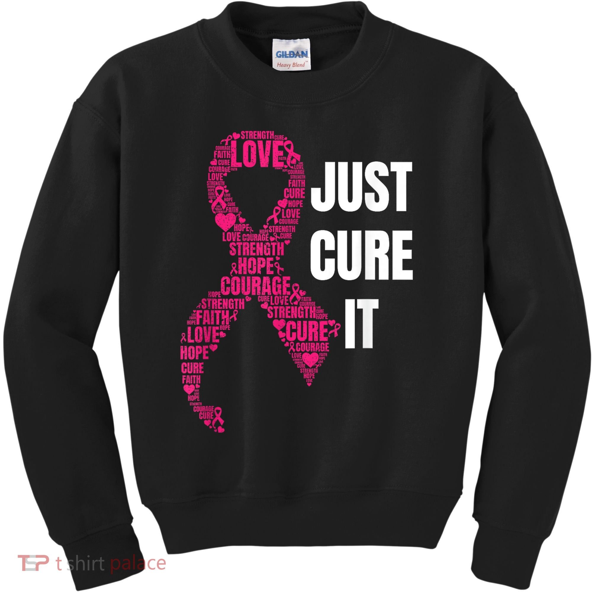 Just Cure It Breast Cancer Awareness Kids Sweatshirt