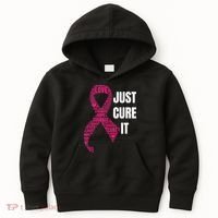 Just Cure It Breast Cancer Awareness Kids Hoodie thumb 0