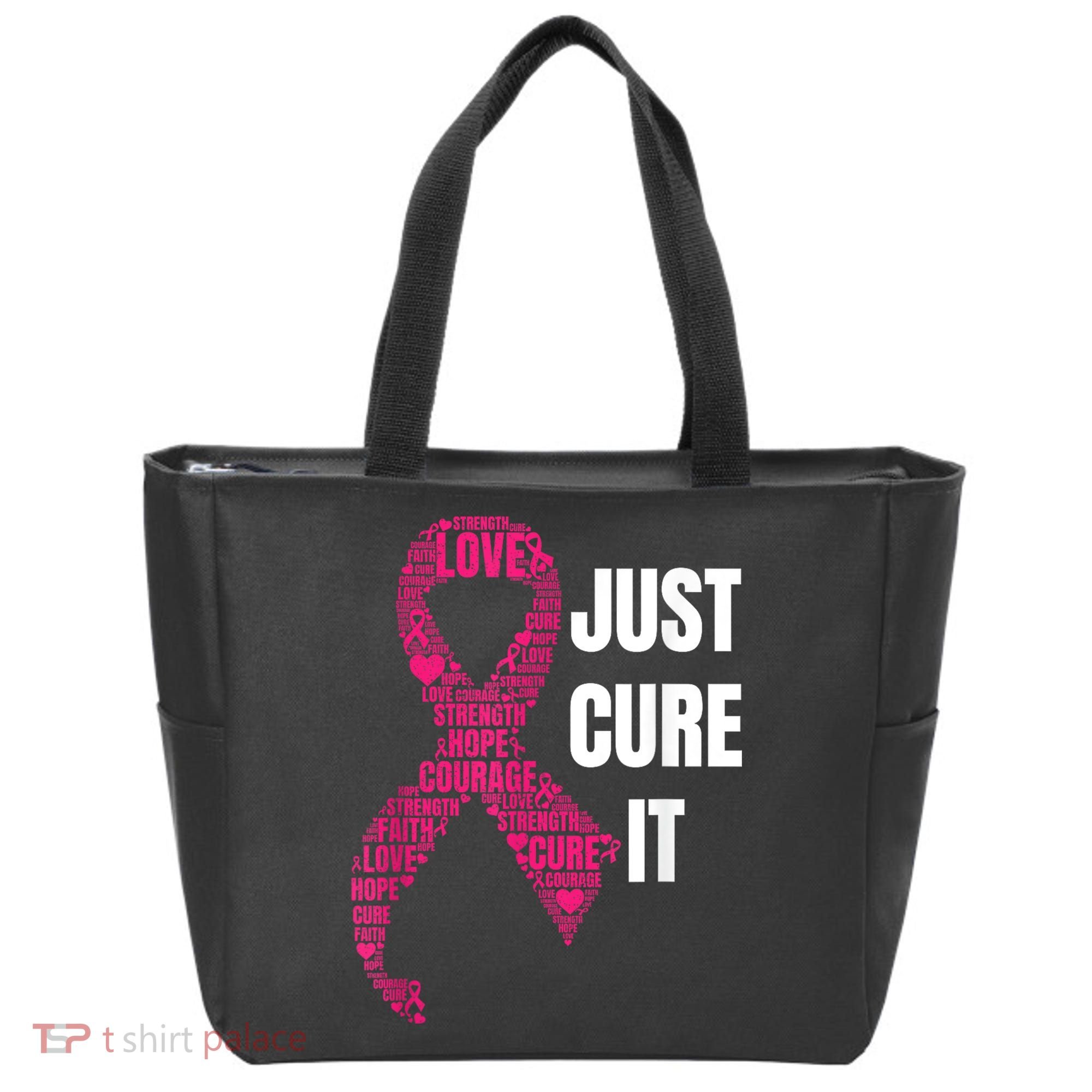 Just Cure It Breast Cancer Awareness Tote Bag