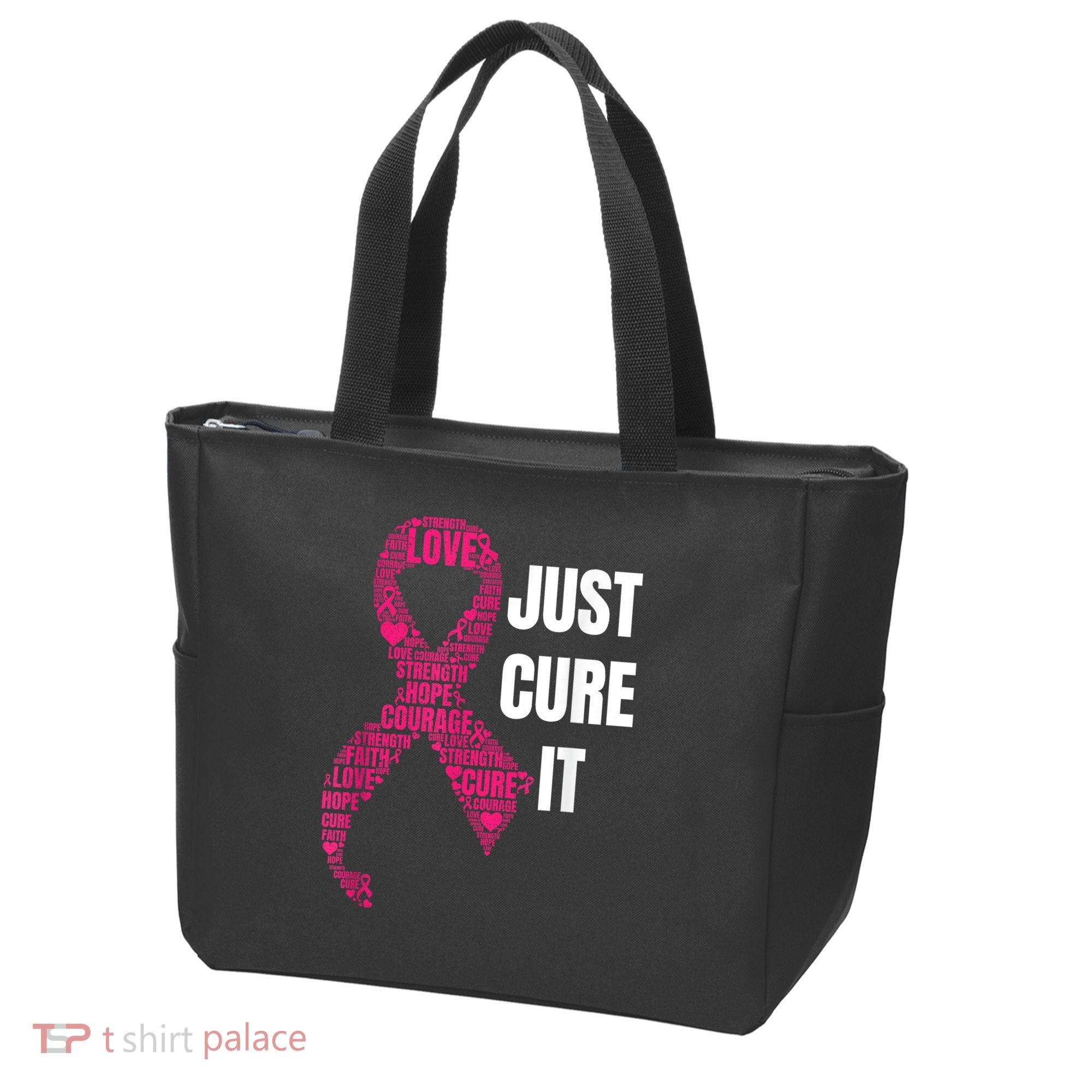 Just Cure It Breast Cancer Awareness Tote Bag