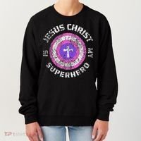 Jesus Christ Is My Superhero Jesus 5t 4t Women's Sweatshirt thumb 0