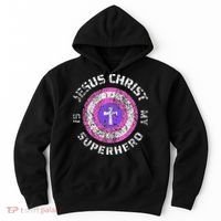 Jesus Christ Is My Superhero Jesus 5t 4t Hoodie thumb 0