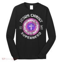 Jesus Christ Is My Superhero Jesus 5t 4t Long Sleeve Shirt thumb 0