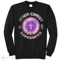 Jesus Christ Is My Superhero Jesus 5t 4t Sweatshirt thumb 0