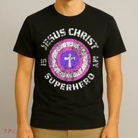 Jesus Christ Is My Superhero Jesus 5t 4t T-Shirt thumb 3